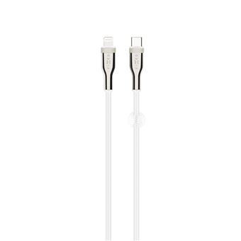 FIXED Opletený kabel USB-C/Light., 1.2m