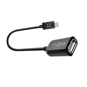 USB-C OTG adaptér FIXED USB 2.0, černý