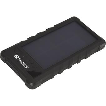 Sandberg přenosný zdroj USB 16000 mAh, Outdoor Solar powerbank, pro chytré telefony, černý