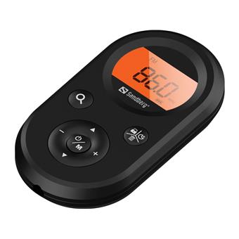 Sandberg kapesní FM+AM rádio Recharge, dobíjecí baterie, display, černá