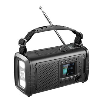 Sandberg Survivor DAB Radio All-in-1 20000 mAh, outdoorové rádio, BT reproduktor, powerbanka, černá