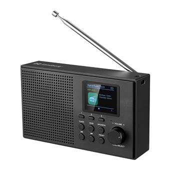Sandberg Speaker Radio DAB+BT Recharge, přenosné DAB+/FM rádio s Bluetooth, černá