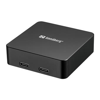 Sandberg 3in1 Magnet Powerbank 5000 mAh, magnetická powerbanka s bezdrôtovým nabíjaním, čierna