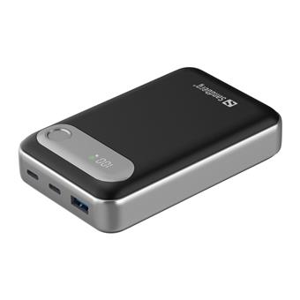 Sandberg Travel Powerbank 20000 mAh PD35W, kompaktná powerbanka s USB-C PD, čierna