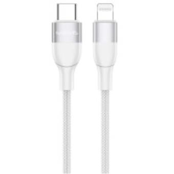 USAMS SJ330 MFI Lightn./Typ C Dat. Kabel 1.2m White