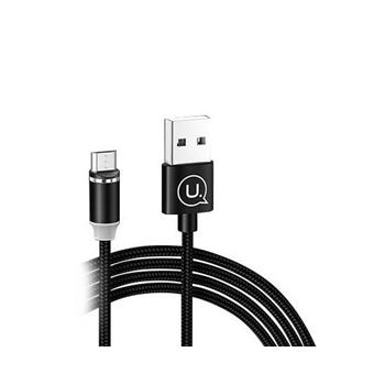 USAMS SJ294 U-Sure Magnetický Nabíjecí Kabel microUSB Black