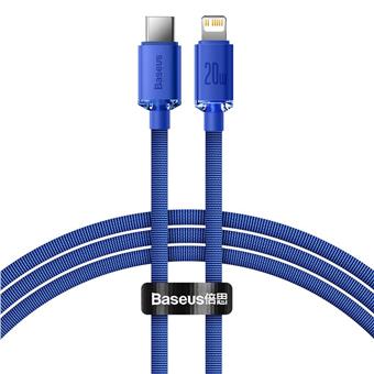Baseus CAJY000203 Crystal Shine Series Datový Kabel USB-C - Lightning 20W 1,2m Blue