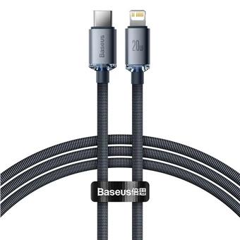 Baseus CAJY000201 Crystal Shine Series Datový Kabel USB-C - Lightning 20W 1,2m Black