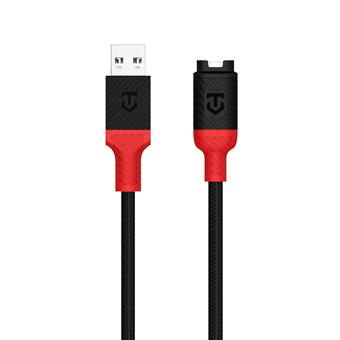 Tactical Recce 3:20 kabel pro Garmin USB-A Black/Red