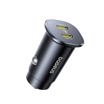 Baseus GoTrip Nabíječka do Auta 2x USB-C 30W Cosmic Black