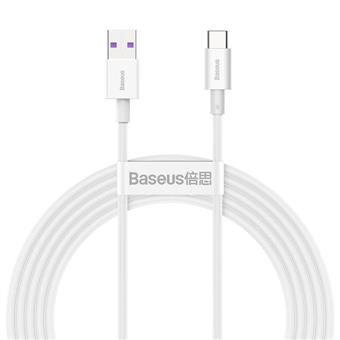 Baseus Superior Series Fast Charging Datový Kabel USB-A - USB-C 66W 2m White