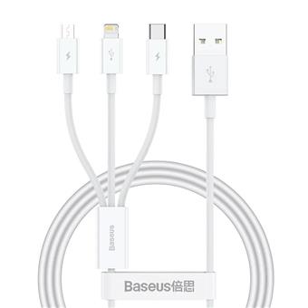 Baseus Superior Series Fast Charging Datový Kabel USB-A - USB-C/microUSB/Lightning 3.5A 1m Stellar W