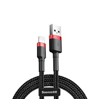 Baseus datový kabel Cafule Lightning 2m 1,5A červeno-černý