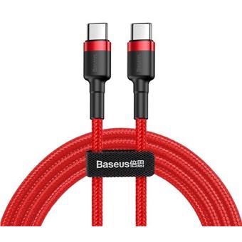 Baseus datový kabel Cafule USB-C/USB-C 1m PD2.0 60W červený