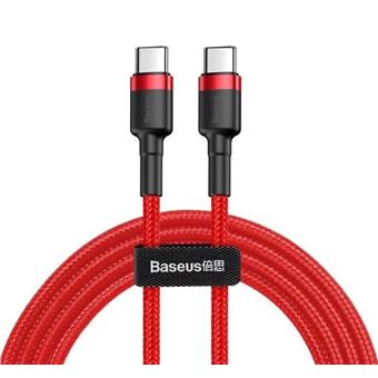 Baseus datový kabel Cafule USB-C/USB-C PD2.0 2m 60W (20V 3A) červený