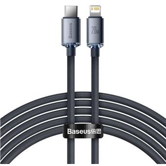 Baseus datový kabel Crystal Shine USB-C/Lightning 2m 20W černý