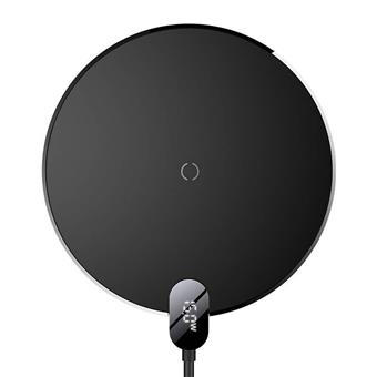 Baseus Digital LED Displej Gen 2 Bezdrátová Nabíječka 15W Black