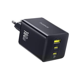 Baseus EnerFill FE11 Fast Nabíječka USB-A + USB-C + USB-C 100W Cosmic Black