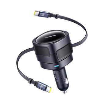 Baseus Enjoyment Max Nabíjačka do Autá USB-C/USB-C 60W Cosmic Black