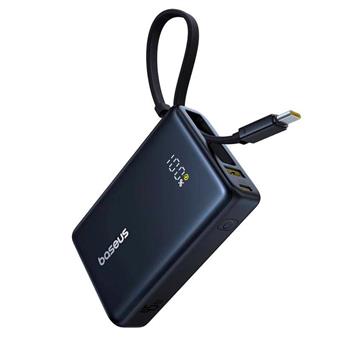 Baseus Powerbanka PicoGo 10000mAh 45W s digitálním displejem a kabelem USB-C černá