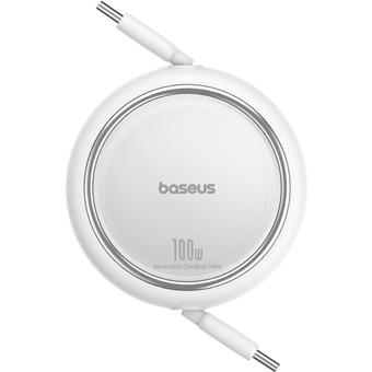 Baseus Datový kabel Free2Draw mini USB-C/USB-C 1m 100W bílý