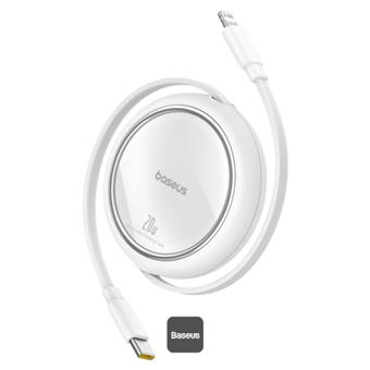 Baseus Datový kabel Free2Pull USB-C/Ligtning 1m 20W bílý