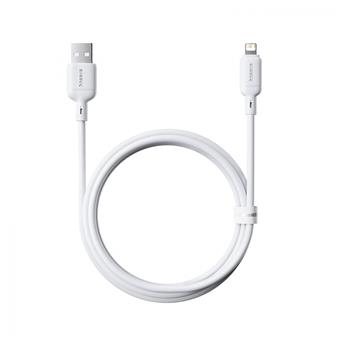 Baseus Rychlonabíjecí kabel Silky USB/Lightning 1m 2.4A bílý