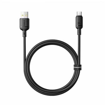Baseus Rychlonabíjecí kabel Silky USB/USB-C 1m 100W černý