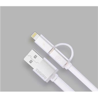 Datový kabel AURORA ,Micro USB / lightning, bílý