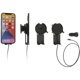 Brodit držák Magsafe pro iPhone 14/13/12/Mini/Pro/Plus/Max, s podpěrou, s nabíjením z CL/USB-C