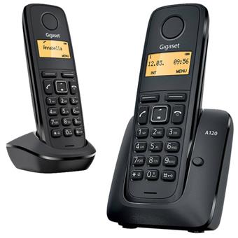 Gigaset DECT A120 Black Duo