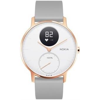Nokia Steel HR (36mm) Rose Gold w/ Grey Silicone wristband