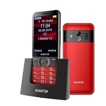 ALIGATOR A900 Senior červený + stolní nabíječka