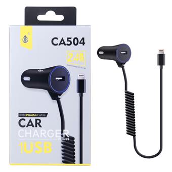 Aligator nab. do auta PLUS Iphone 6, 5V/2,4A černá