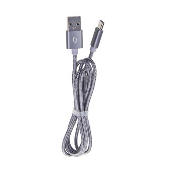 ALIGATOR datový kabel TUBA 2A lightning šedý