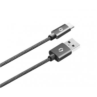 ALIGATOR PREMIUM Dátový kábel 2A, USB-C čierny