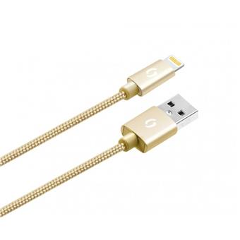 ALIGATOR PREMIUM 2A kábel, Lightning 2m, zlatý