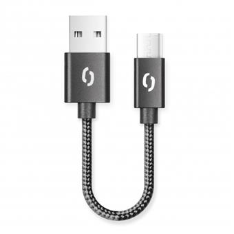 ALIGATOR PREMIUM 2A kábel, 50cm USB-C, čierny