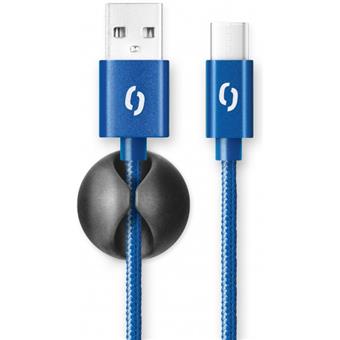 ALIGATOR PREMIUM 2A kábel, USB-C, modrá