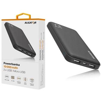 ALIGATOR Powerbanka PB10, 10000mAh,černá
