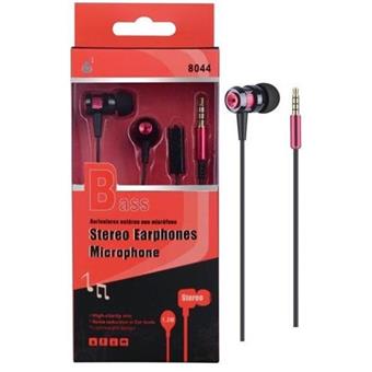 Aligator Sluchátka PLUS N8044 s mikrofonem, červená