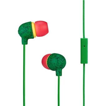 MARLEY Little Bird - Rasta, sluchátka do uší s ovladačem a mikrofonem