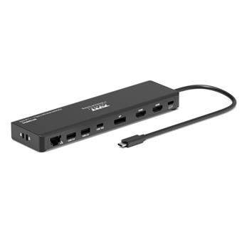 PORT CONNECT Univerzálna cestovná dokovacia stanica USB-C, 1× 4K / 3× Full HD
