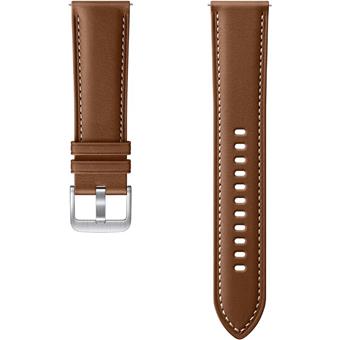 Samsung Stitch Leather Band (22mm, M/L) Brown
