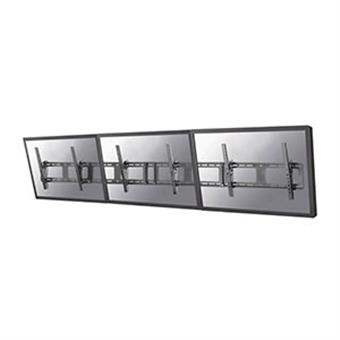 NewStar nástěnný držák na 3 obrazovky 40-52", 50kg, VESA 200x200 až 600x400 mm, černý