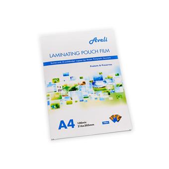Laminovací fólie AVELI A4/200mic (2x100), lesklé