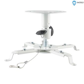 4W Stropní držák projektorů otočný sklopný 8kg WHT
