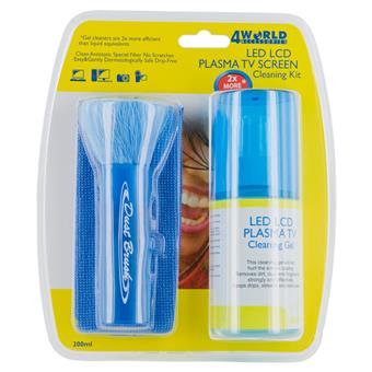 4World Čistící Gel 200ml + hadřík + štětka