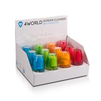 4World 12x Čistící Gel 50ml + hadřík BOX