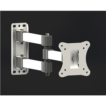 4World držák TV 14-42" otočný sklopný dvouramenný max.20kg bílý